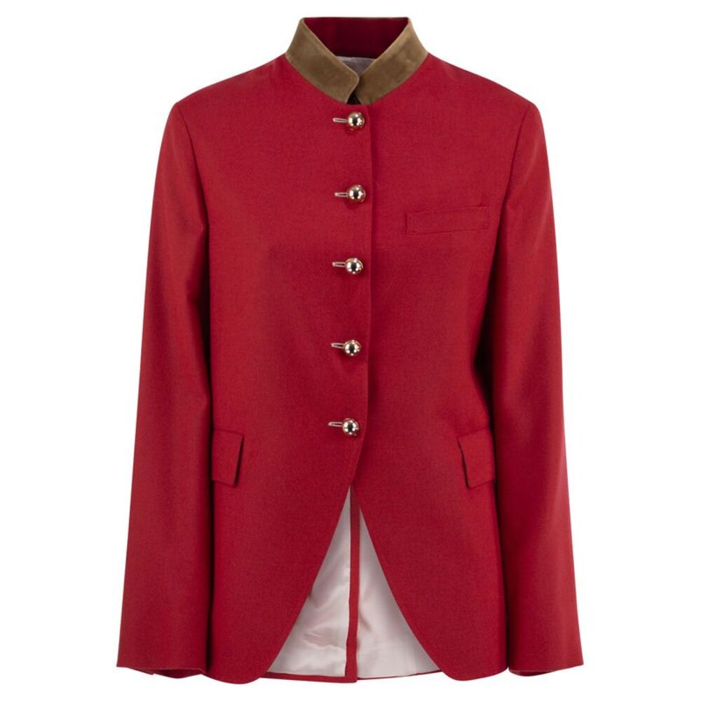 Fay Women Viscose And Wool Blend Jacket With Contrasting Collar